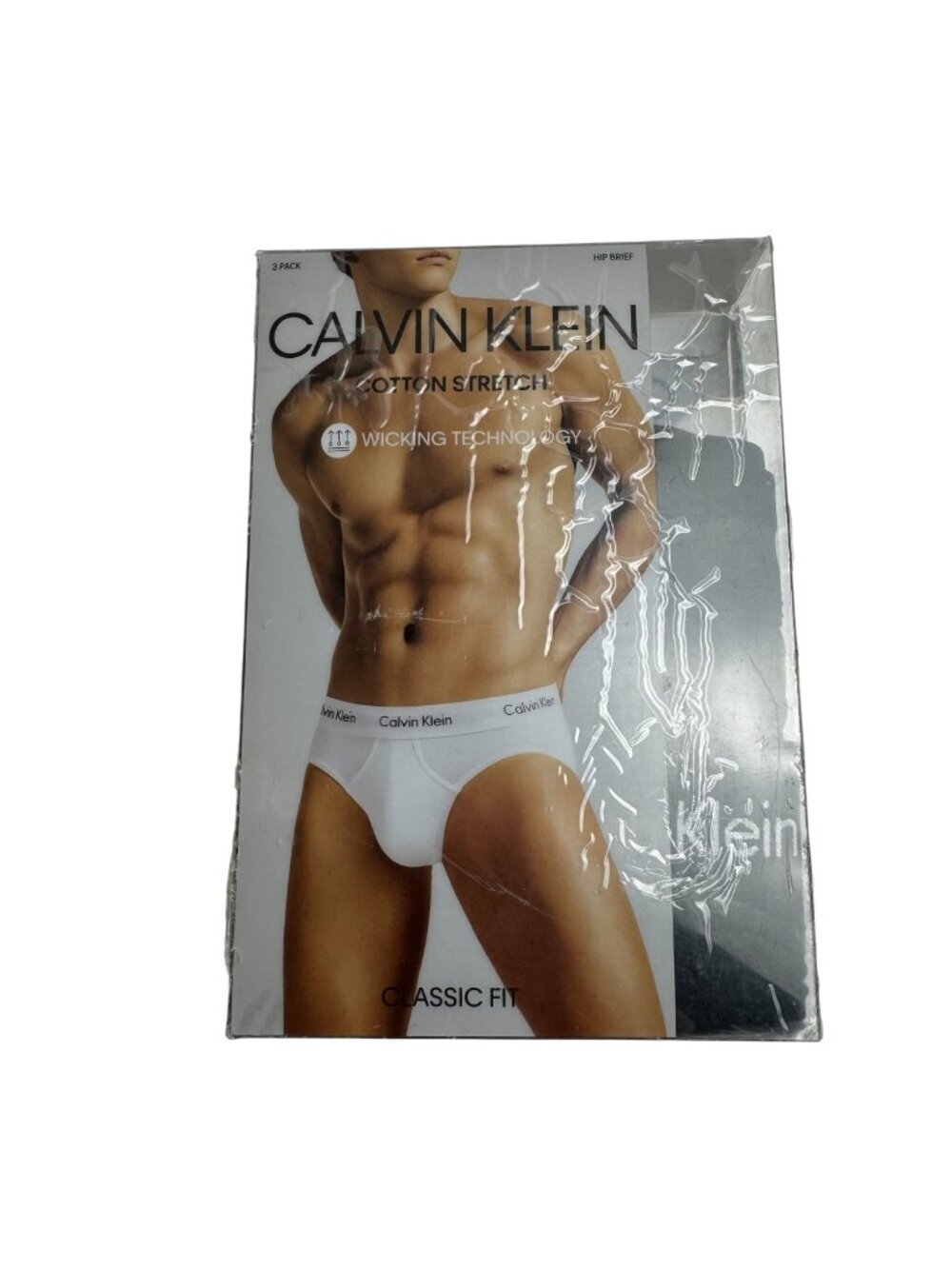 Calvin Klein NEW 2 Pack Black Hip Briefs Size XXL Wicking Cotton Classic Fit